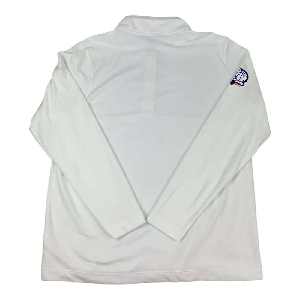 DePaul Blue Demons Nike 1/4 Zip Pullover Top White 50 Years Basketball Men’s XL